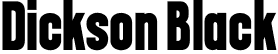 Dickson Black font - Dickson Black.otf