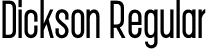 Dickson Regular font - Dickson Regular.otf