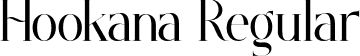 Hookana Regular font - Hookana.otf