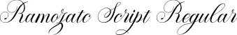 Ramozatc Script Regular font - Ramozatc Script.ttf