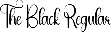 The Black Regular font - The-Black.otf