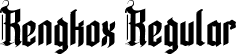 Rengkox Regular font - RengkoxRegular-AL732.otf