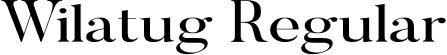 Wilatug Regular font - Wilatug.otf