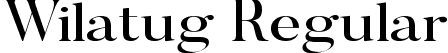 Wilatug Regular font - Wilatug.ttf