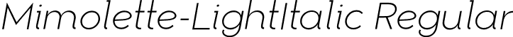 Mimolette-LightItalic Regular font - Mimolette-LightItalic.otf