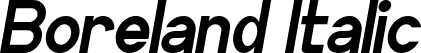 Boreland Italic font - BorelandItalic.ttf