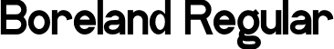 Boreland Regular font - Boreland.otf