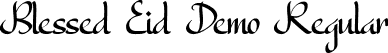 Blessed Eid Demo Regular font - BlessedEidDemoRegular.ttf