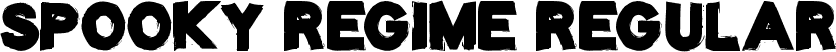 Spooky Regime Regular font - Spooky Regime.otf