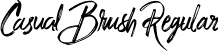 Casual Brush Regular font - CasualBrush-Regular.ttf