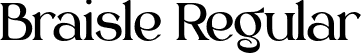 Braisle Regular font - Braisle.otf