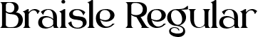 Braisle Regular font - Braisle.ttf