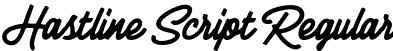 Hastline Script Regular font - Hastline.otf