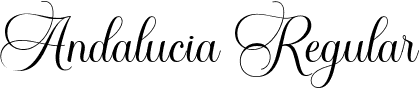 Andalucia Regular font - andalucia.ttf