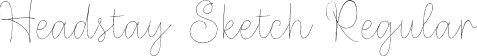 Headstay Sketch Regular font - Headstay Sketch.otf