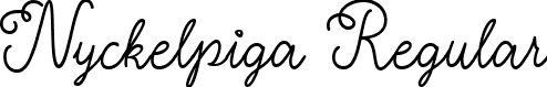 Nyckelpiga Regular font - Nyckelpiga.ttf