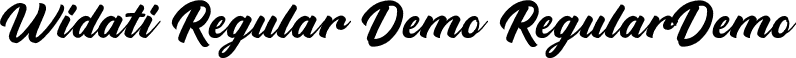 Widati Regular Demo RegularDemo font - widatiregulardemo.otf