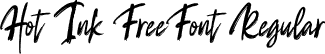 Hot Ink FreeFont Regular font - Hot Ink FreeFont.ttf