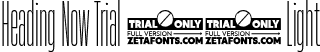 Heading Now Trial 02 Light font - HeadingNowTrial-02Light.ttf