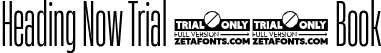 Heading Now Trial 13 Book font - HeadingNowTrial-13Book.ttf