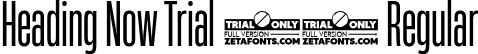 Heading Now Trial 24 Regular font - HeadingNowTrial-24Regular.ttf