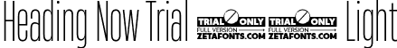 Heading Now Trial 22 Light font - HeadingNowTrial-22Light.ttf