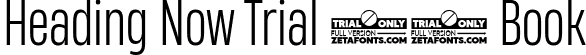 Heading Now Trial 43 Book font - HeadingNowTrial-43Book.ttf