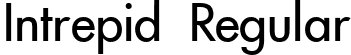 Intrepid Regular font - Intrepid.ttf