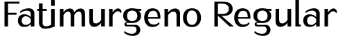 Fatimurgeno Regular font - Fatimurgeno Regular.otf