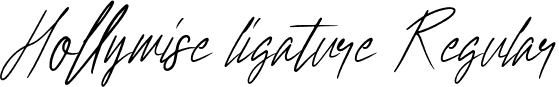 Hollywise ligature Regular font - Hollywise ligature.otf