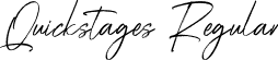 Quickstages Regular font - Quickstages.otf