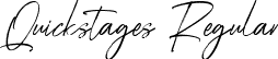 Quickstages Regular font - Quickstages.ttf