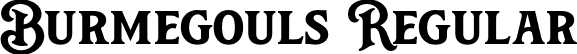 Burmegouls Regular font - Burmegouls.otf