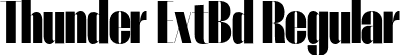 Thunder ExtBd Regular font - Thunder-ExtraBoldHC.otf