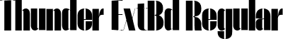 Thunder ExtBd Regular font - Thunder-ExtraBoldHC.ttf