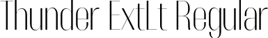 Thunder ExtLt Regular font - Thunder-ExtraLightHC.otf