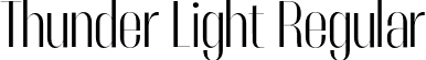 Thunder Light Regular font - Thunder-LightHC.otf