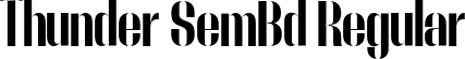 Thunder SemBd Regular font - Thunder-SemiBoldHC.ttf