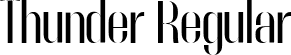 Thunder Regular font - Thunder-HC.ttf