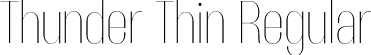 Thunder Thin Regular font - Thunder-ThinHC.otf