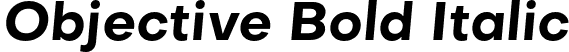 Objective Bold Italic font - Objective-Bold-Italic.otf