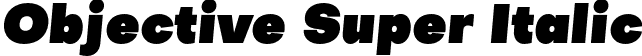 Objective Super Italic font - Objective-Super-Italic.otf