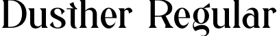 Dusther Regular font - Dusther.otf