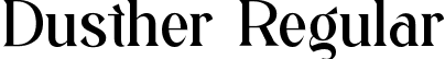 Dusther Regular font - Dusther.ttf