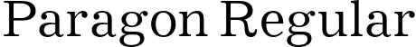 Paragon Regular font - Paragon-Regular.otf