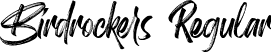 Birdrockers Regular font - Birdrockers_Demo.ttf