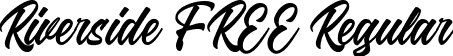 Riverside FREE Regular font - Riverside FREE.ttf