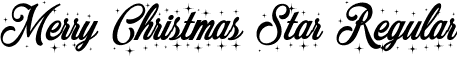 Merry Christmas Star Regular font - MerryChristmasStar.ttf