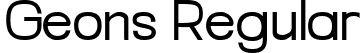 Geons Regular font - GeonsDEMO-Regular.ttf