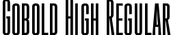 Gobold High Regular font - Gobold High.otf